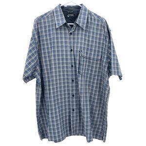 Wrangler Outdoor- Short Sleeve Plaid Button Down